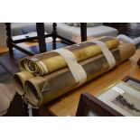 (1) Various rolls of lino