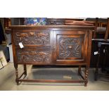 5212 Oak sideboard with carved panels