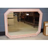Mirror in lime washed frame