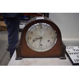 Dome topped Smiths chiming mantle clock