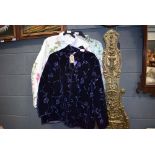3 Chinese ladies jackets in silk and velvet