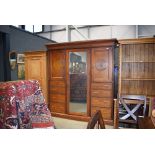 Edwardian compactum with central mirrored door