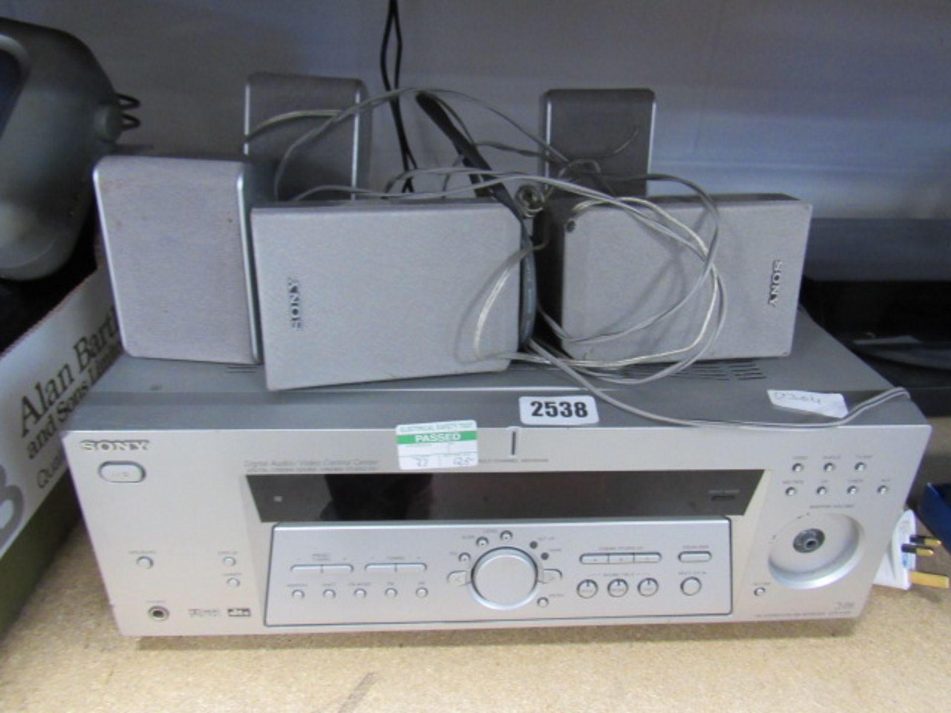(125) Sony digital AV control centre and mini speakers
