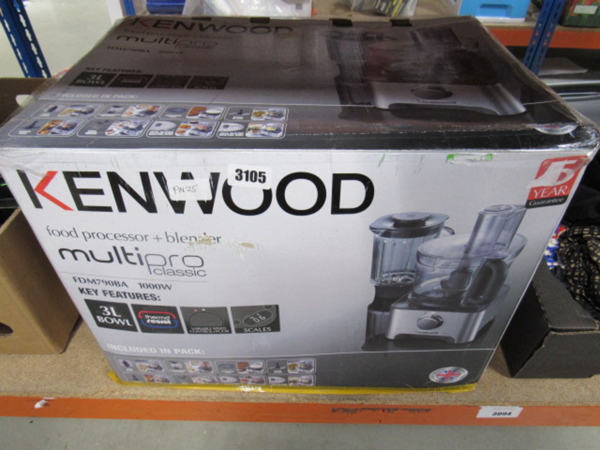 Boxed Kenwood food processor and blender