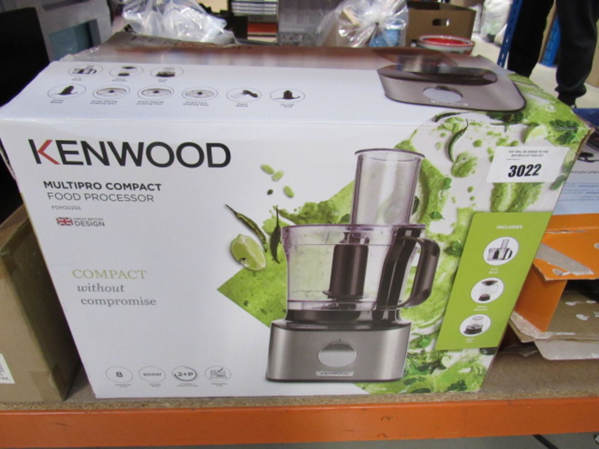 Boxed Kenwood Multi Pro compact food processor