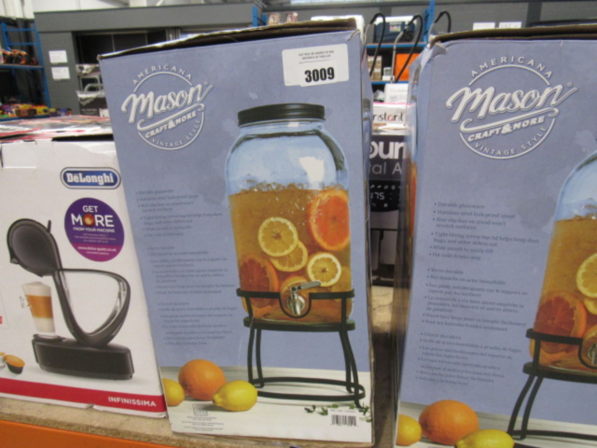 Boxed Mason Craft & More drinks dispenser