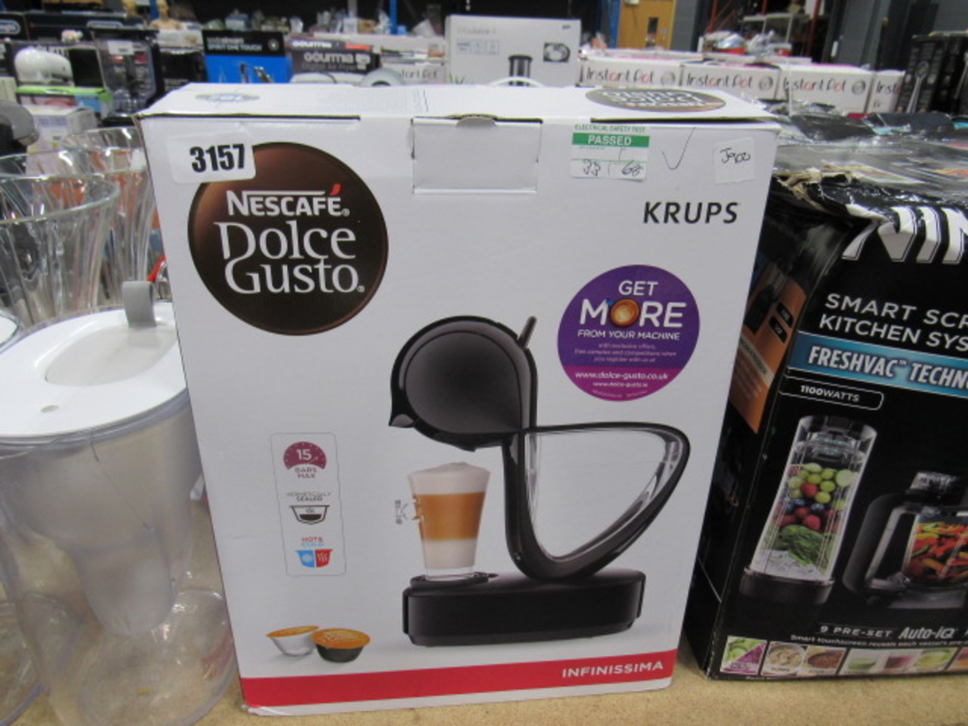 Boxed Nescafe Dolce Gusto coffee dispenser