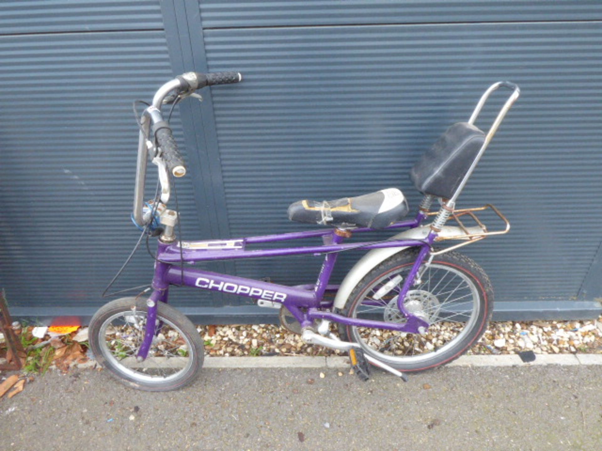 Purple Raleigh chopper