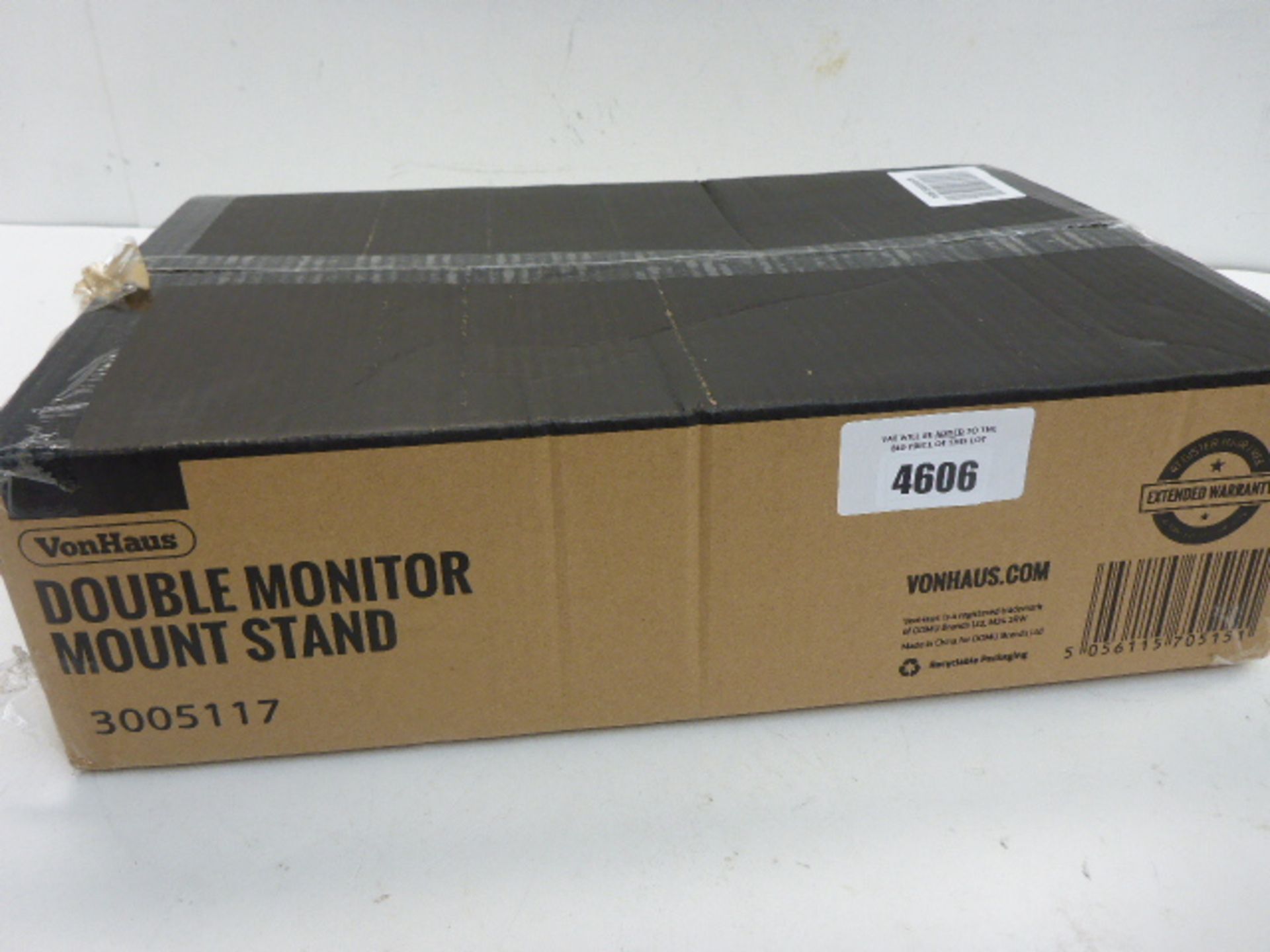 VonHaus double monitor mount stand
