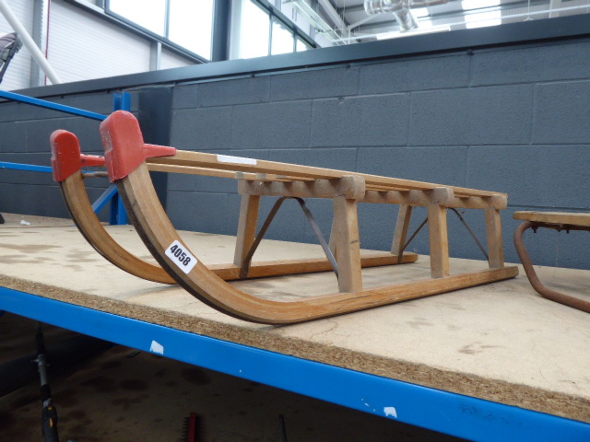 Wooden sledge