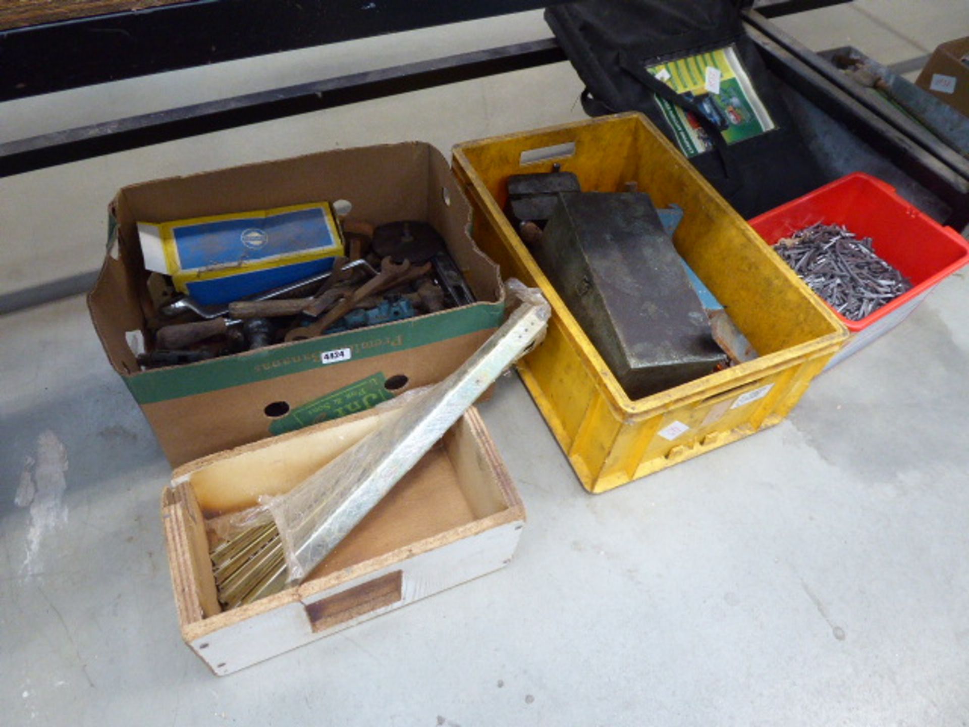 Large underbay of assorted tools and nails