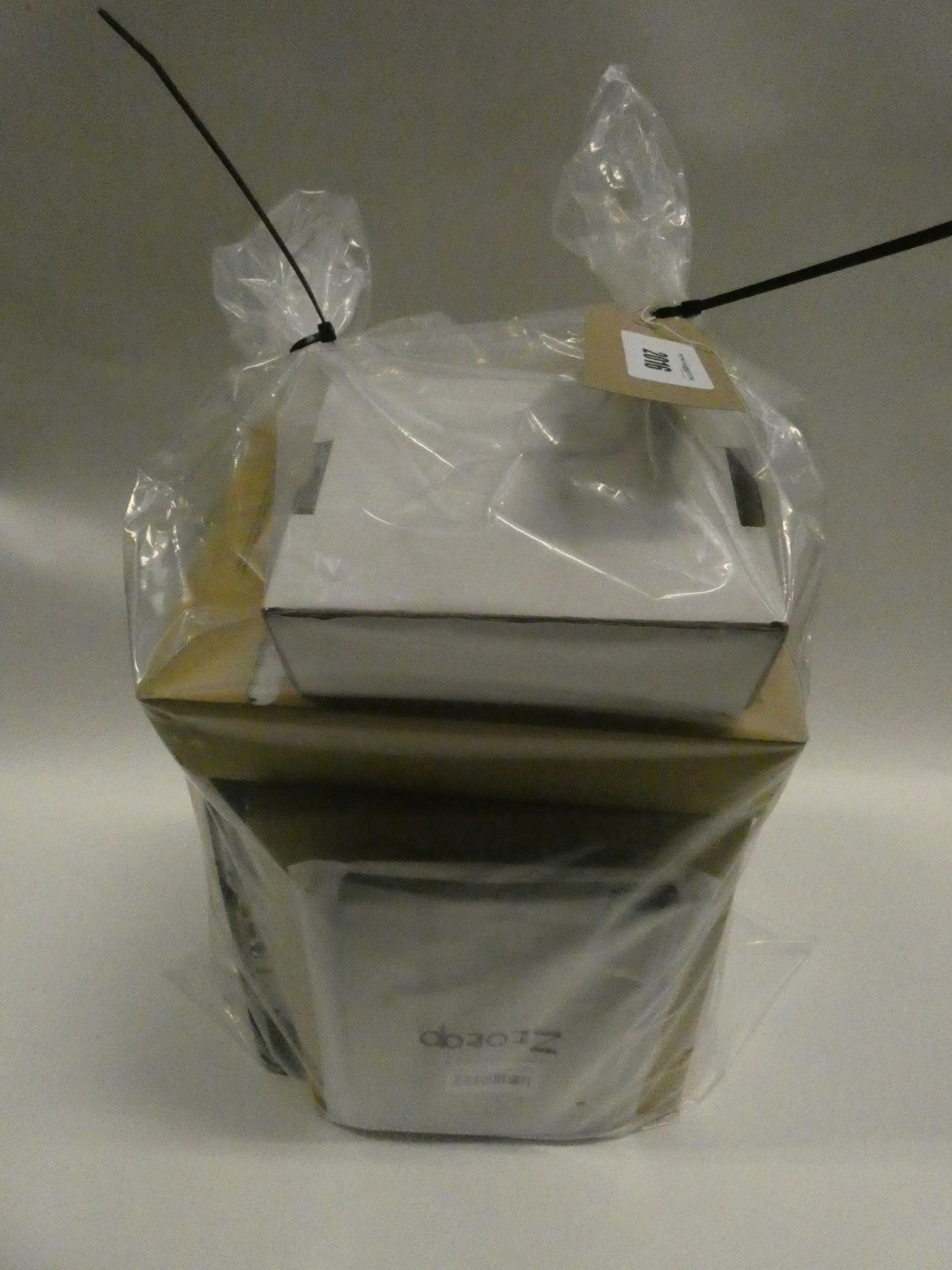 Bag containing of Freesat TV box and Sky routers