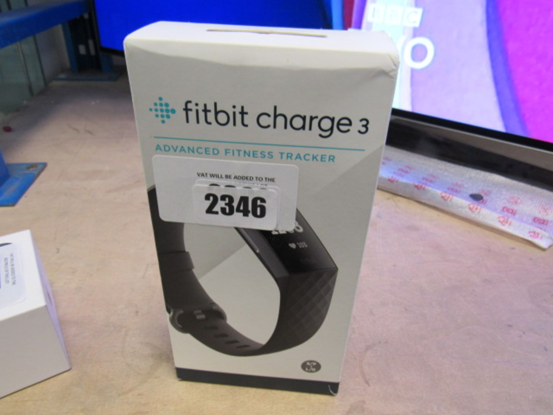 2302 Fitbit charge 3 advance fitness tracker with box