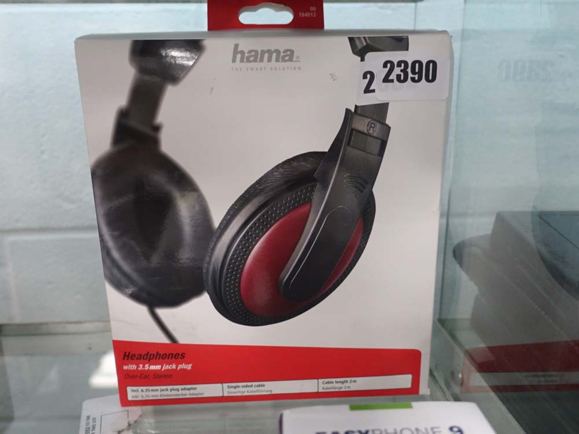 2082 - Hama headphones over ear in box