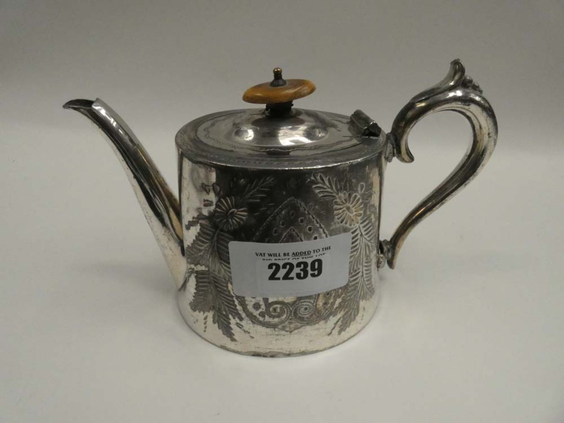 Silver plated teapot