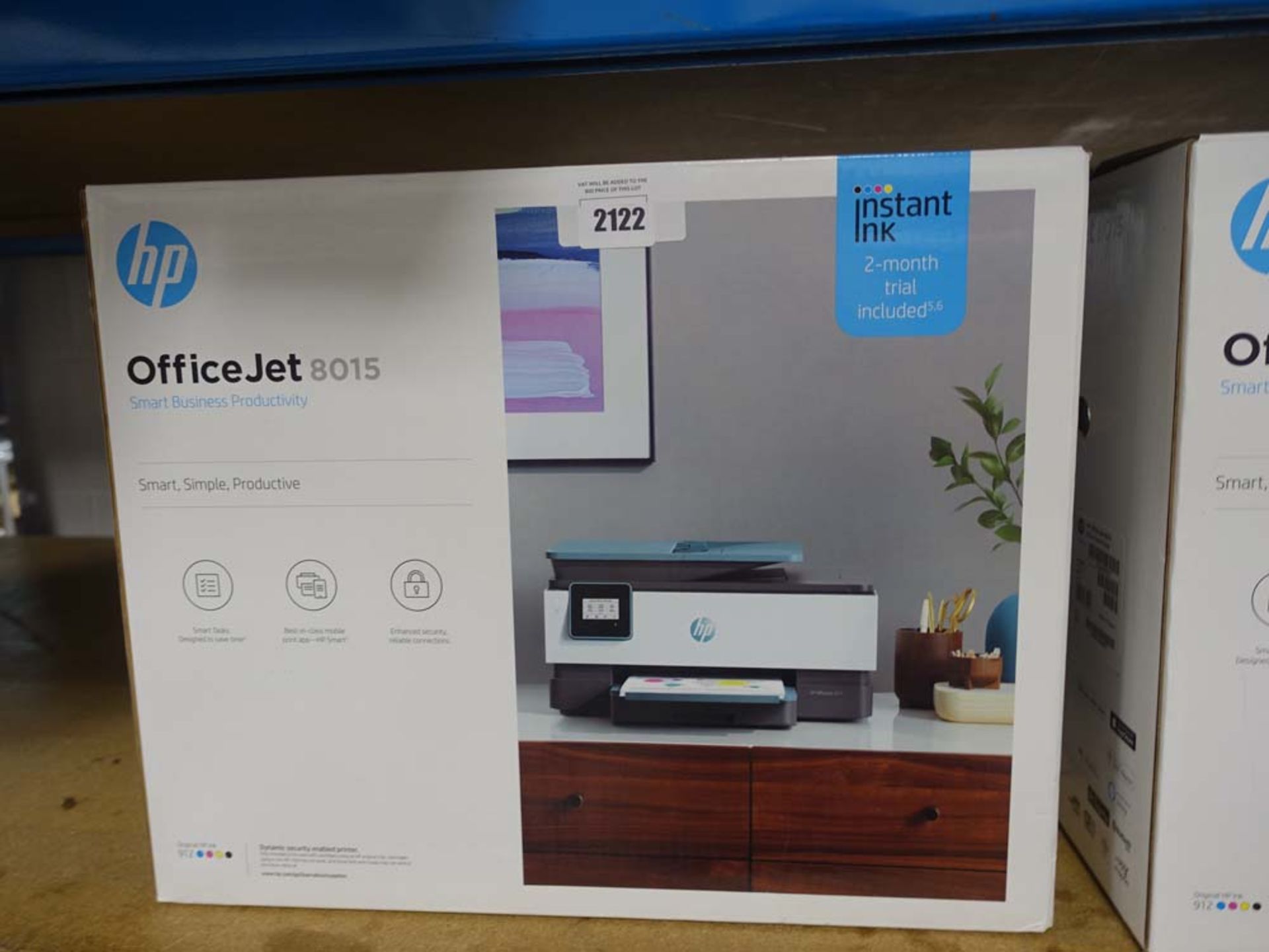 Boxed HP Officejet 8015 all in one printer