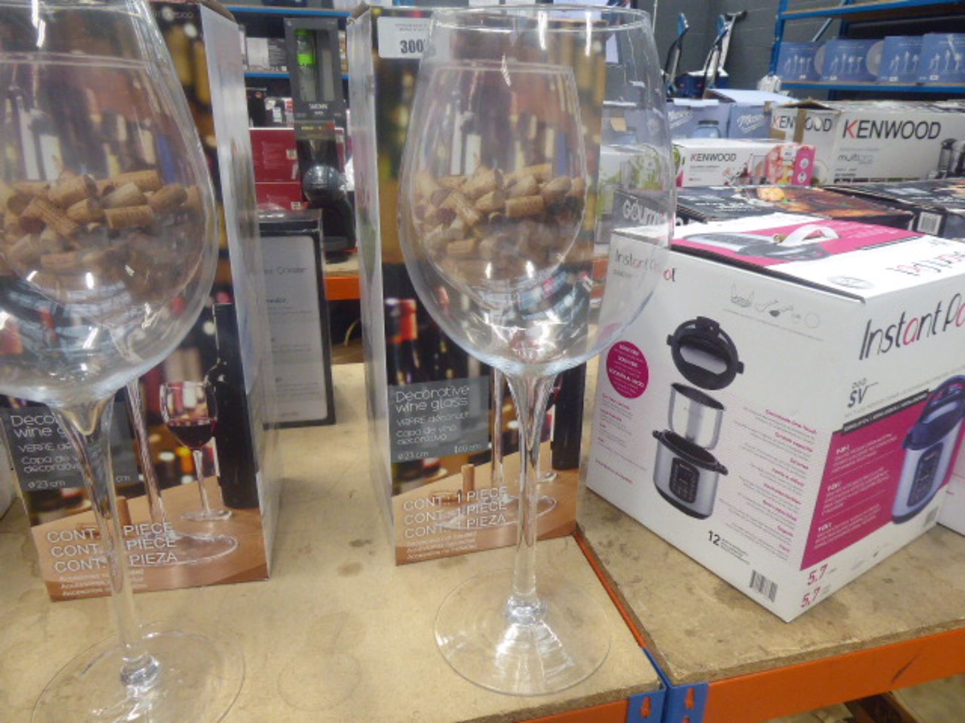 Large decorative wine glass