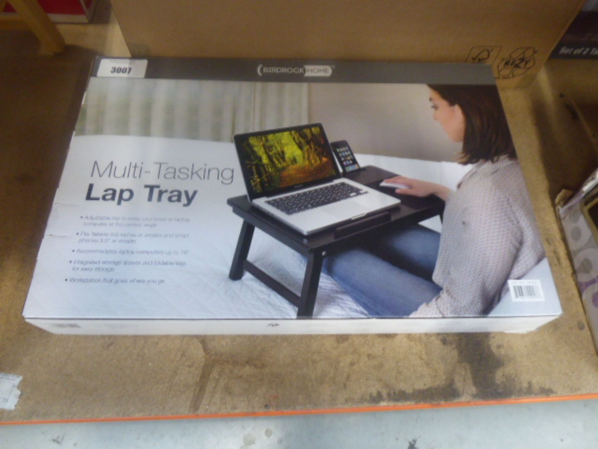 Multi tasking lap tray, boxed