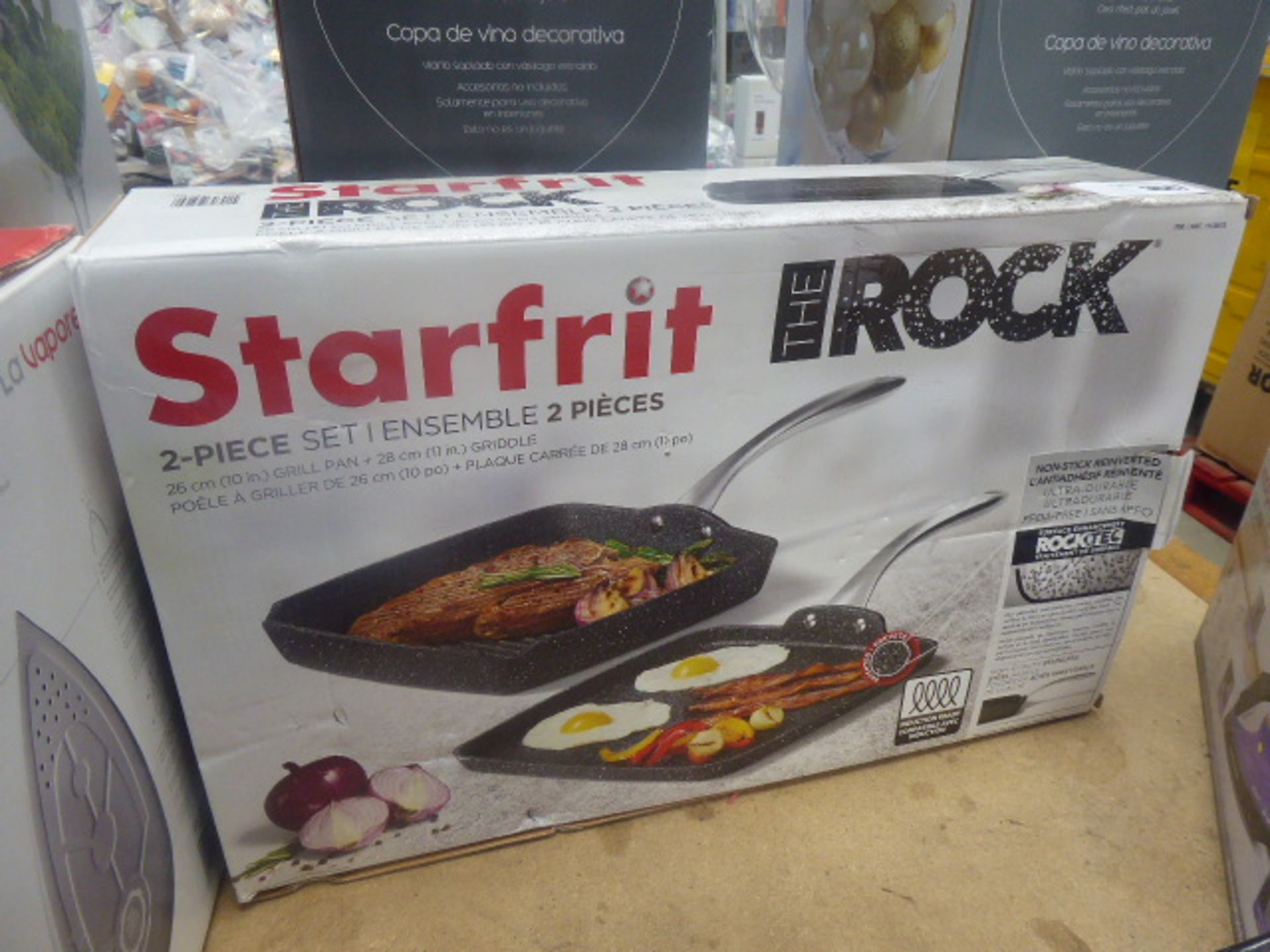 Starfrit the Rock 2 piece frying pan set