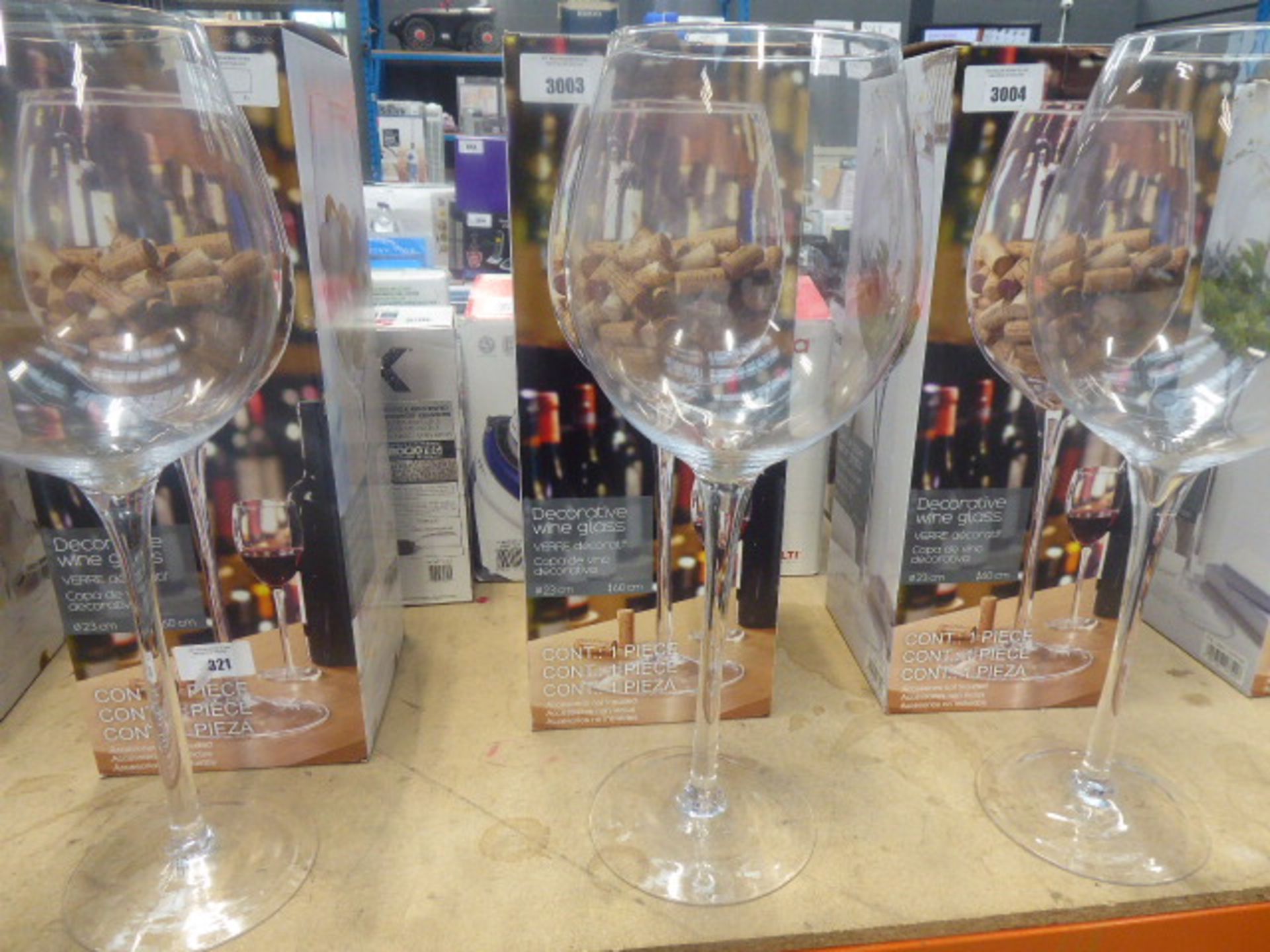 Large decorative wine glass