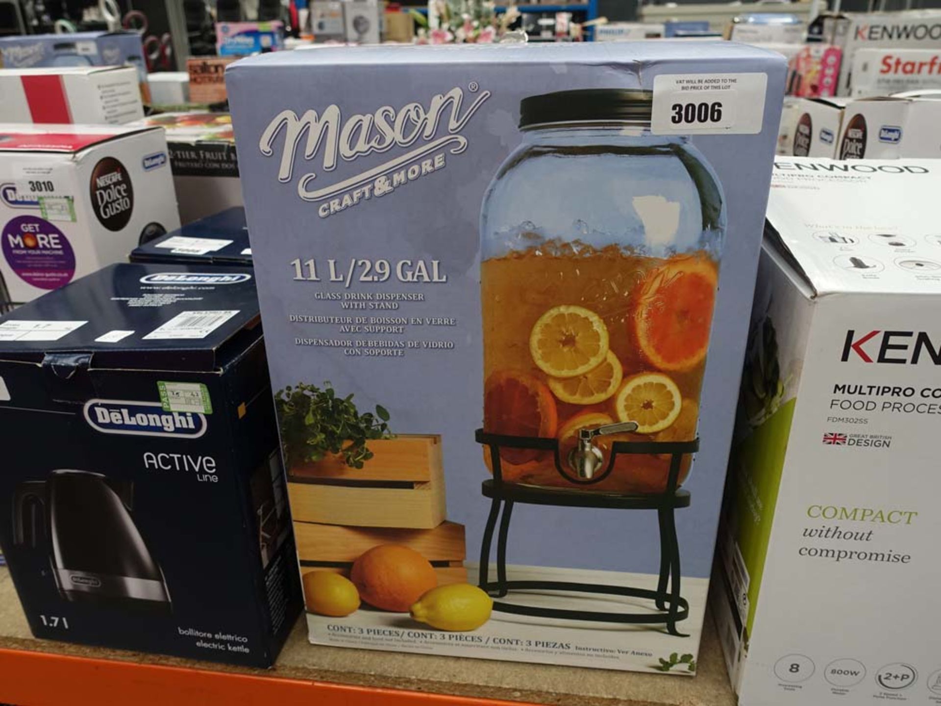 Mason Craft & More 2.9 gallon beverage dispenser