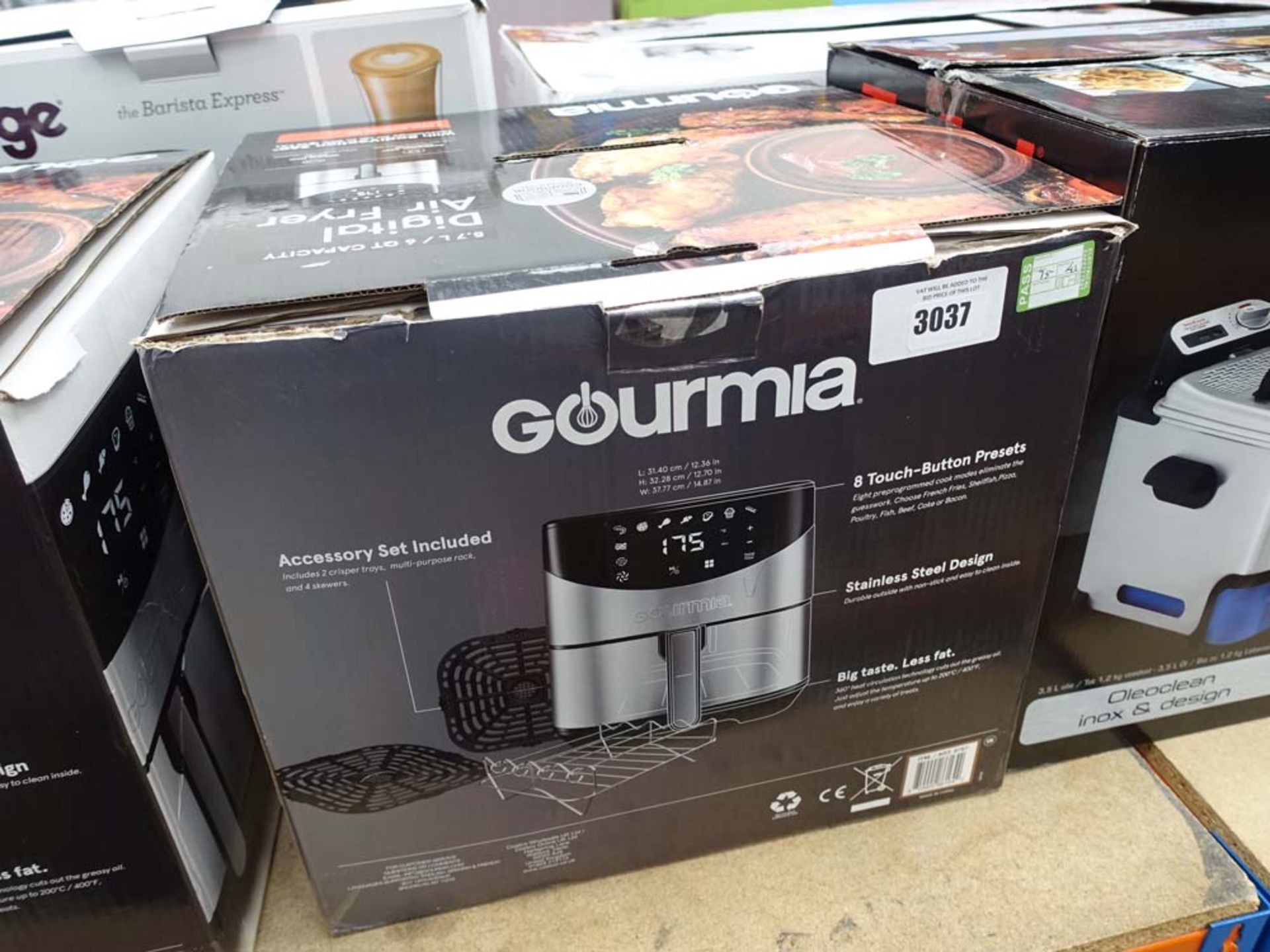 (41) Gourmia digital air fryer