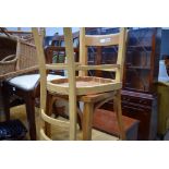 2 beech Eastern European dining chairs