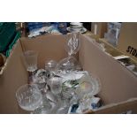 2 boxes of wine and wine glasses and tumblers