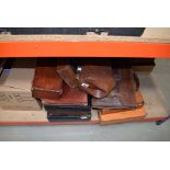 Large qty of briefcases and a leather Gladstone bag