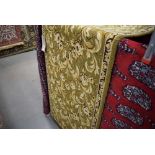 18 - Gold and olive green carpet runner