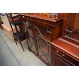 Mahogany astragal glazed display cabinet