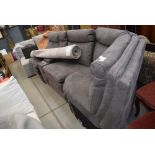 5181 Grey suede effect modular 4 piece sofa, AF