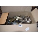 Box of loose cutlery