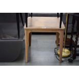 Modern square oak side table