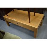5112 - Oak coffee table with single drawer