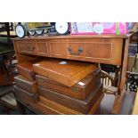 Reproduction yew sofa table