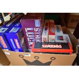 Box containing board games