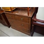 Oak chest of 2 over 2 drawers