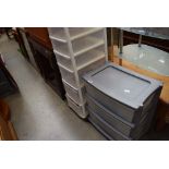 Quantity of plastic boxes and trays