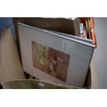 Box of Ltd Edn. prints and watercolours of a rural theme