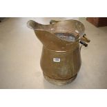 Brass coal scuttle