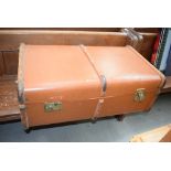 A vintage travelling trunk