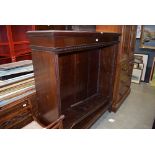 Edwardian open fronted bookcase