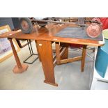 Oak dropside table