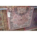 (19) A Louis de Portere pink floral mat