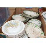 A box of Doulton Countess crockery