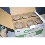 Box containing 6 wine glasses