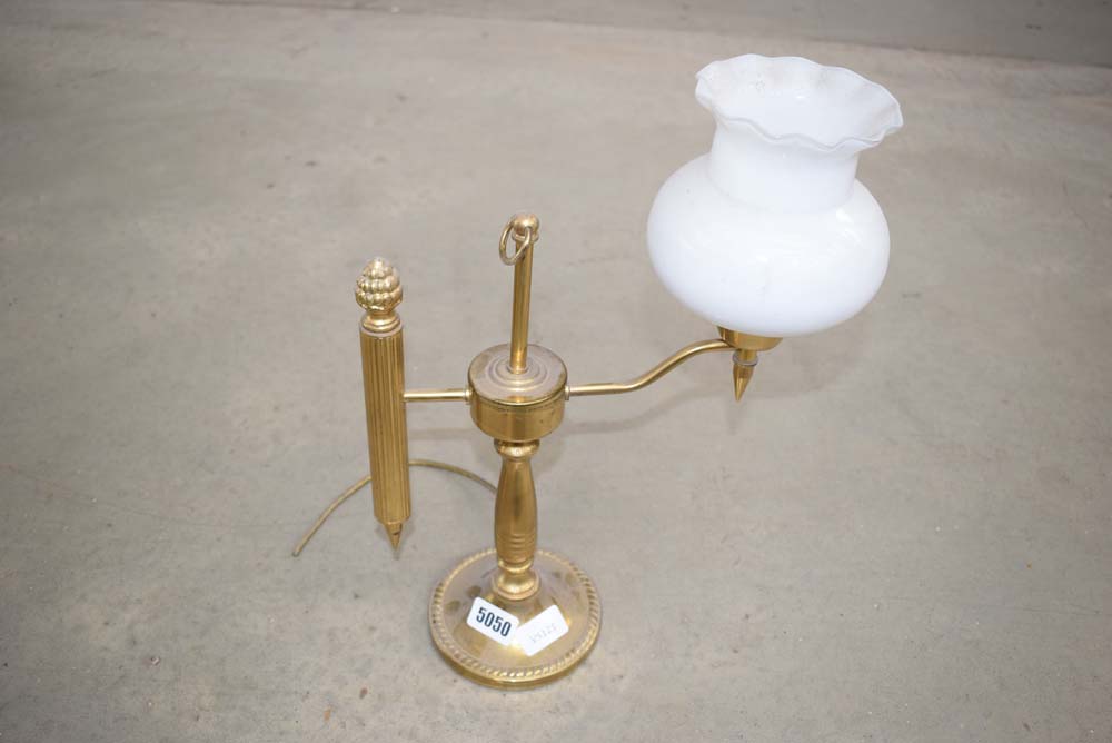 Brass table lamp