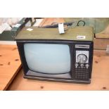 Vintage black and white tv