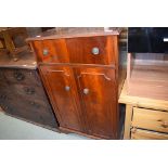 Reproduction mahogany entertainment unit